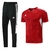 Conjunto Camisa + Calça Adidas - Vermelho com Preto