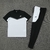 Conjunto Camisa + Calça Nike - Preto com cinza na internet