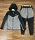 Conjunto Nike Tech Fleece - Cinza com preto - comprar online