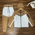 Conjunto Nike Tech Fleece - Marrom com branco - comprar online