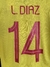 CAMISETA SELECCIÓN COLOMBIA 2020 #14 LUIS DIAZ ADIDAS TALLA S MANGA LARGA VERSION JUGADOR - Ciudad de Camisetas