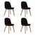 Combo sillas Vita patas madera set 4 unidades! - comprar online