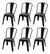 Silla Torix set 6 unidades, polipropileno y fibra de vidrio super resistente y apilable!