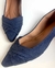 Sapatilha jeans , com detalhe trançado. - comprar online