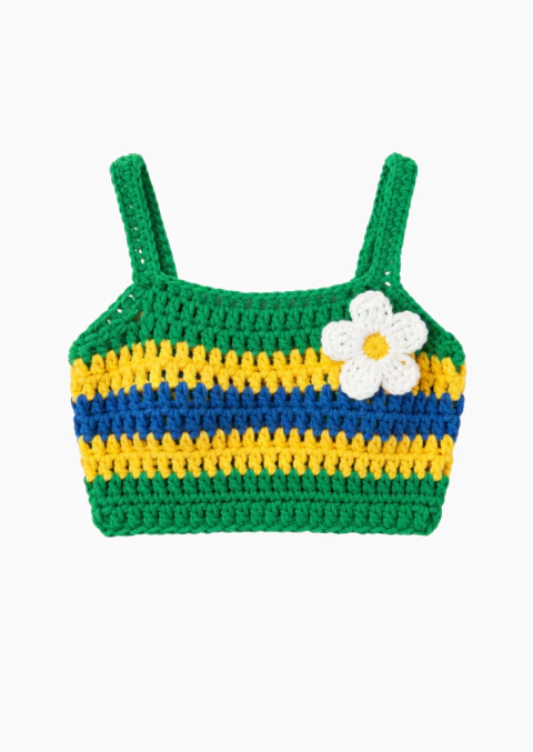 Top Margarida Brasil Listrado