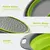 Silicone Vegetais e Frutas Cesta De Limpeza, Cesta De Drenagem, Folding Water Fi
