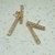 Brinco 2 em 1 cravejado dourado - comprar online