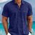 Men's Shirt Amoi Shirt Men's Lapel Single Pocket Short Sleeve Shirt - loja online