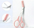 Eyebrow Trimming Knife With Comb Curved Moon Small Beauty Supplies Gadgets - loja online