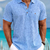 Imagem do Men's Shirt Amoi Shirt Men's Lapel Single Pocket Short Sleeve Shirt