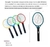 Paleta Raqueta Mata Mosquitos Moscas Recargable Usb + Cable Surtido en internet
