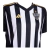 Camisa Atlético Mineiro I 25/26 - Torcedor Adidas Feminina - Preta com listras branca com detalhes em amarelo - Manto Das Torcidas