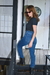 Jean Skinny Marian Contrast Blue