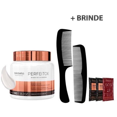 Perfeitox Alinhamento E Nutrição 12 Oils Borabella 300g, botox capilar, btx capilar, borabella.