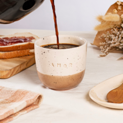 TAZA SIN ASA CERAMICA TERRAZO - comprar online