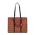 MN015 Tote Sirena Monograma Canvas CARAMELO - comprar online