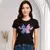 Camisa Feminina Baby Look Stitch e Angel - Mundo Utilitá