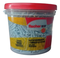 Tarugos De Nylon Sa6 Fischer+tornillo 4.5 X 35 Mm Balde 1000