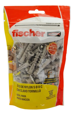 Tarugos / Fijaciones De Nylon Fischer Po 50 Tacos S8c