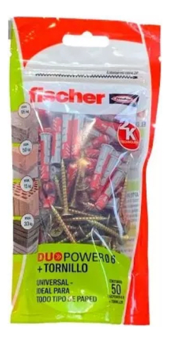 Tarugos /fijaciones De Nylon Fischer Po 50 Duo 6+tmf 4.5x 35