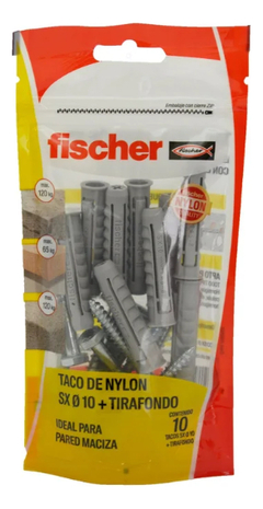 Tarugos /fijaciones De Fischer Po 10 Tacos Sx10+tiraf 1/4x2