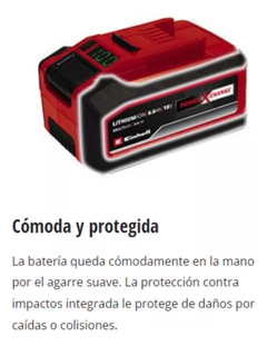 Starter Kit Einhell Batería 18v 6ah + Cargador 4/6ah - Fischer Store