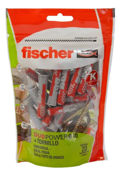 Tarugos/fijaciones De Nylon Fischer Po 20 Duo 10+tmf 6x60