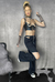 Calça Wide Leg com Recortes e Zíper - comprar online