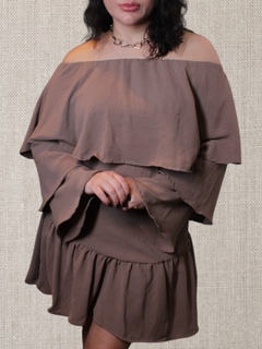 Vestido Susan Marrom - comprar online