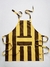 delantal ZABAIONE amarillo y chocolate - comprar online