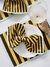 servilleta ZABAIONE amarillo, chocolate y celeste - comprar online