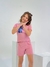 Conjunto Infantil stich Malha Suede Rosa - H+E STORE