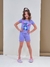 Conjunto Infantil stich Malha Suede Lilas - H+E STORE