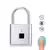 Candado Con Huella Digital Recargable Usb Color Plateado