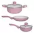 Batería Set Cocina Acero Cerámica Ollas Cacerola 3 Piezas - comprar online