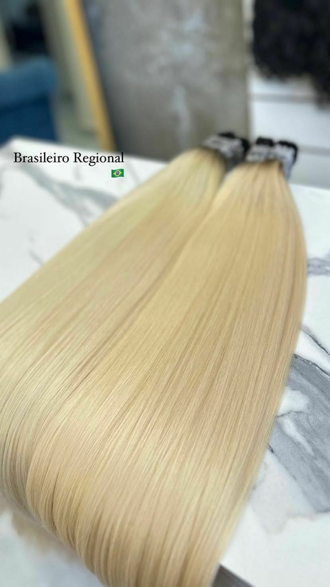 Cabelo Brasileiro Loiro 85cm