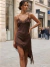 Vestido Lencero Chocolate - comprar online
