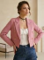 Blazer Cropped Rosa - comprar online