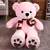BIG BEAR - Urso de pelúcia com cachecol - Alta qualidade 4 cores - Meru