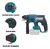 Martelete Rompedor Brushless 18 V Ws2806.9 Wesco - comprar online