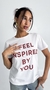 Remera blanca Feel - comprar online