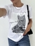 Remera Leopard Blanca - comprar online