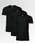 Pack x3 Remeras negras lisas - comprar online