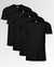 Pack x4 Remeras negras lisas - comprar online