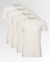 Pack x4 Remeras blancas lisas - comprar online