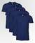 Pack x4 Remeras azul marino lisas - comprar online
