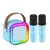 Caixa De Som Com 2 Microfone sem fio Bluetooth Portátil - Karaoke - loja online