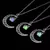 Colar Luminoso Pedra Lunar - Pingente Fosforescente, Presente Feminino, 4 Cores - Corrente 50cm na internet