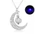 Imagem do Colar Luminoso Pedra Lunar - Pingente Fosforescente, Presente Feminino, 4 Cores - Corrente 50cm