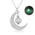 Colar Luminoso Pedra Lunar - Pingente Fosforescente, Presente Feminino, 4 Cores - Corrente 50cm - CestaCheia